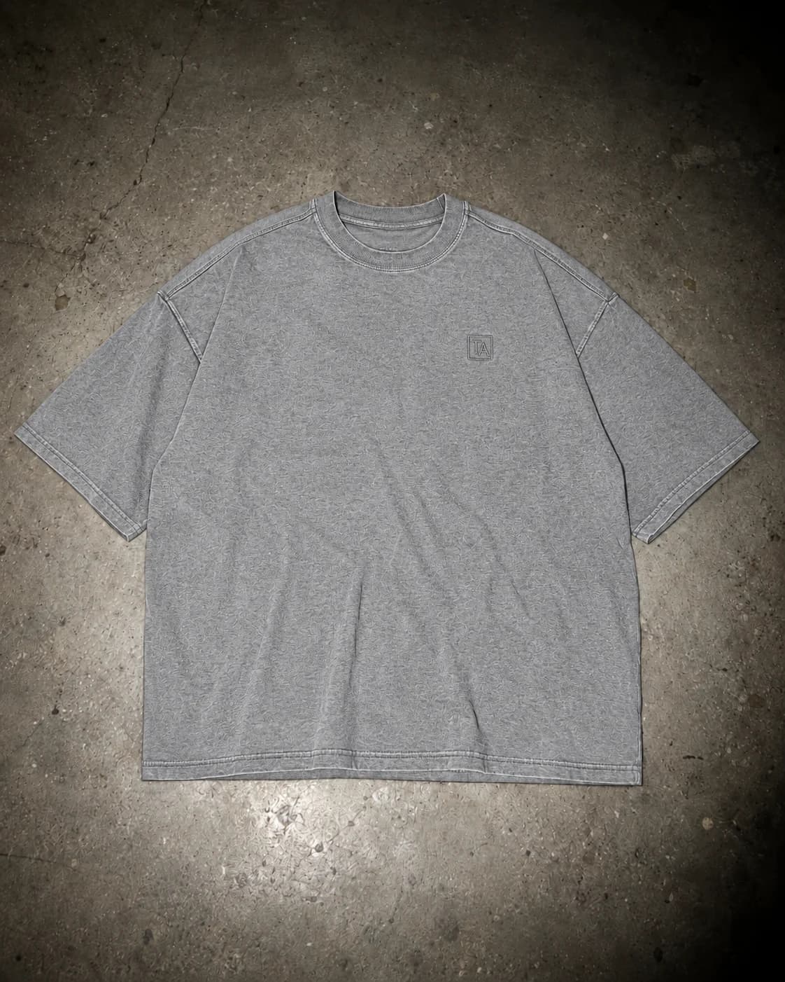 000 Tee — Grey Marl
