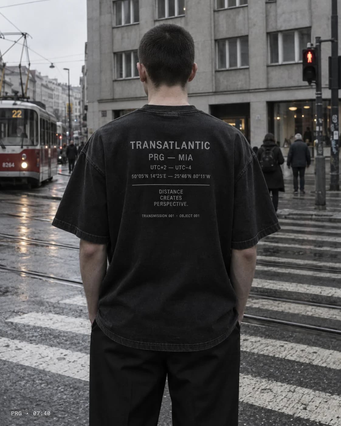 Transmission 001 Tee — Prague, 07:40